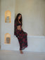 SCARLET BLACK BEACH SET