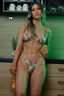 Chain Bikini - Ornament Green